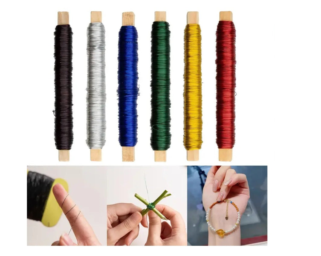 Alambre Floral de Metal Colores Variados