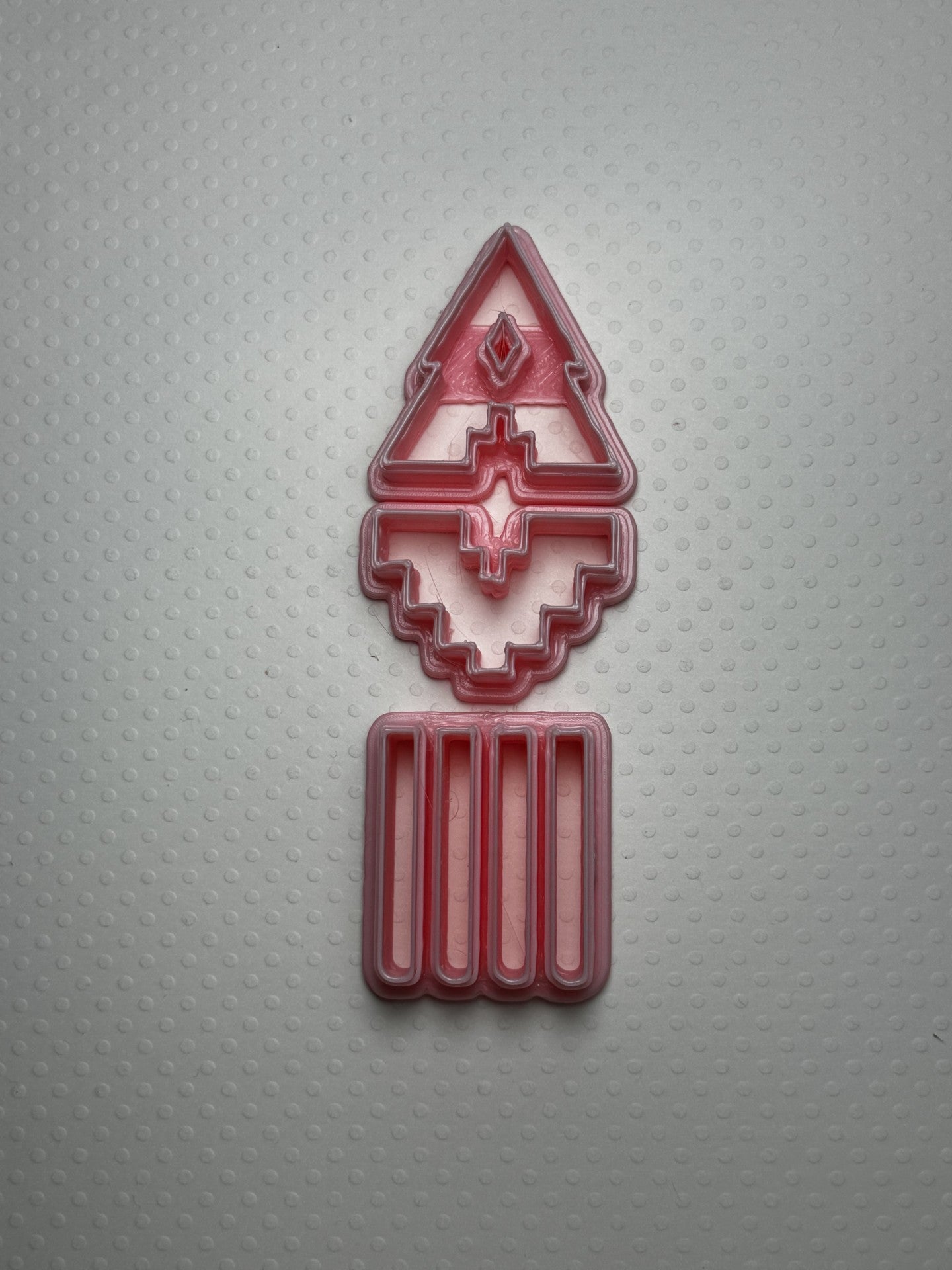 Cortador, molde para arcilla polimérica, conjunto ASTEKA CON FRANJAS - M056