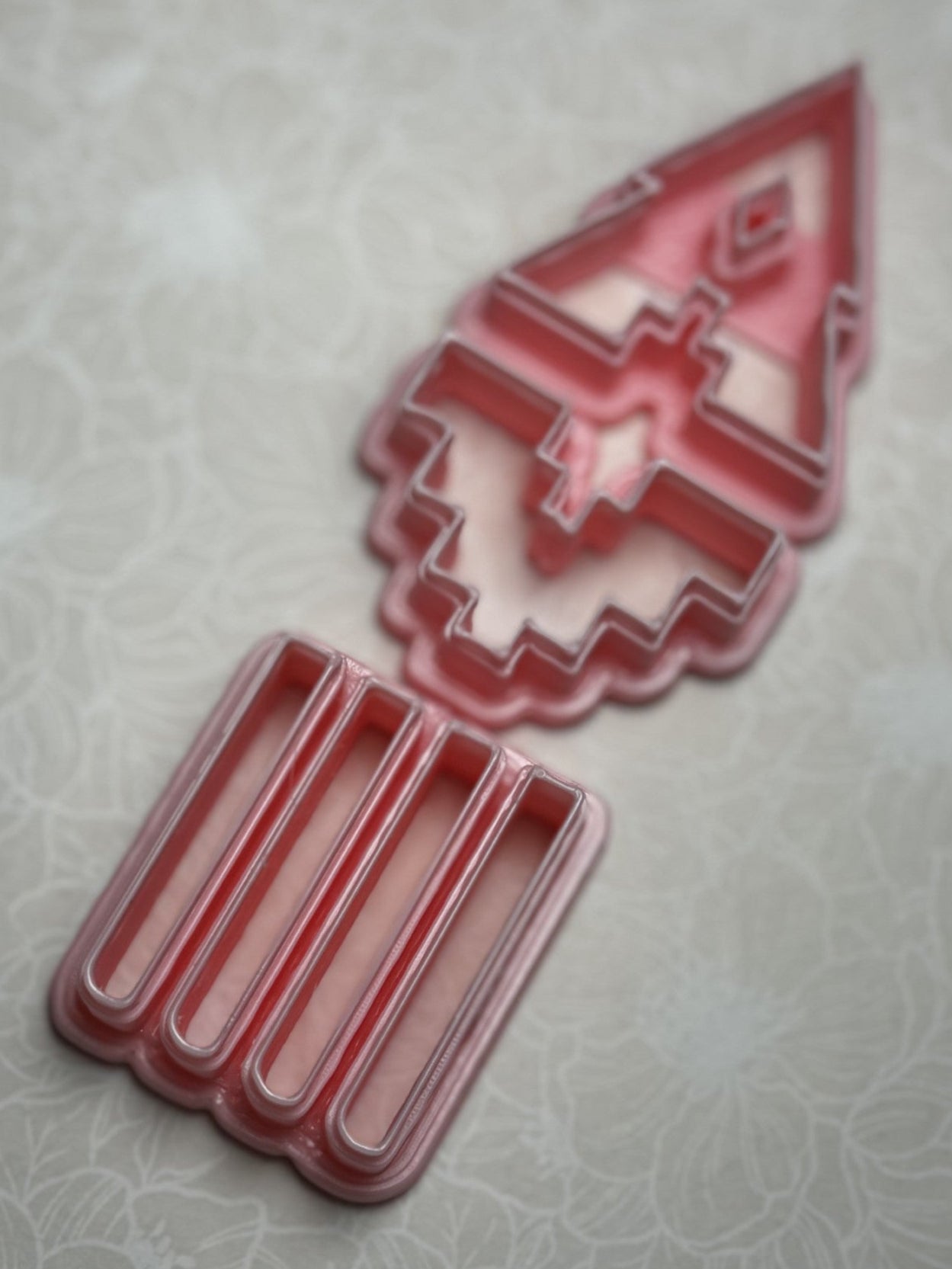 Cortador, molde para arcilla polimérica, conjunto ASTEKA CON FRANJAS - M056