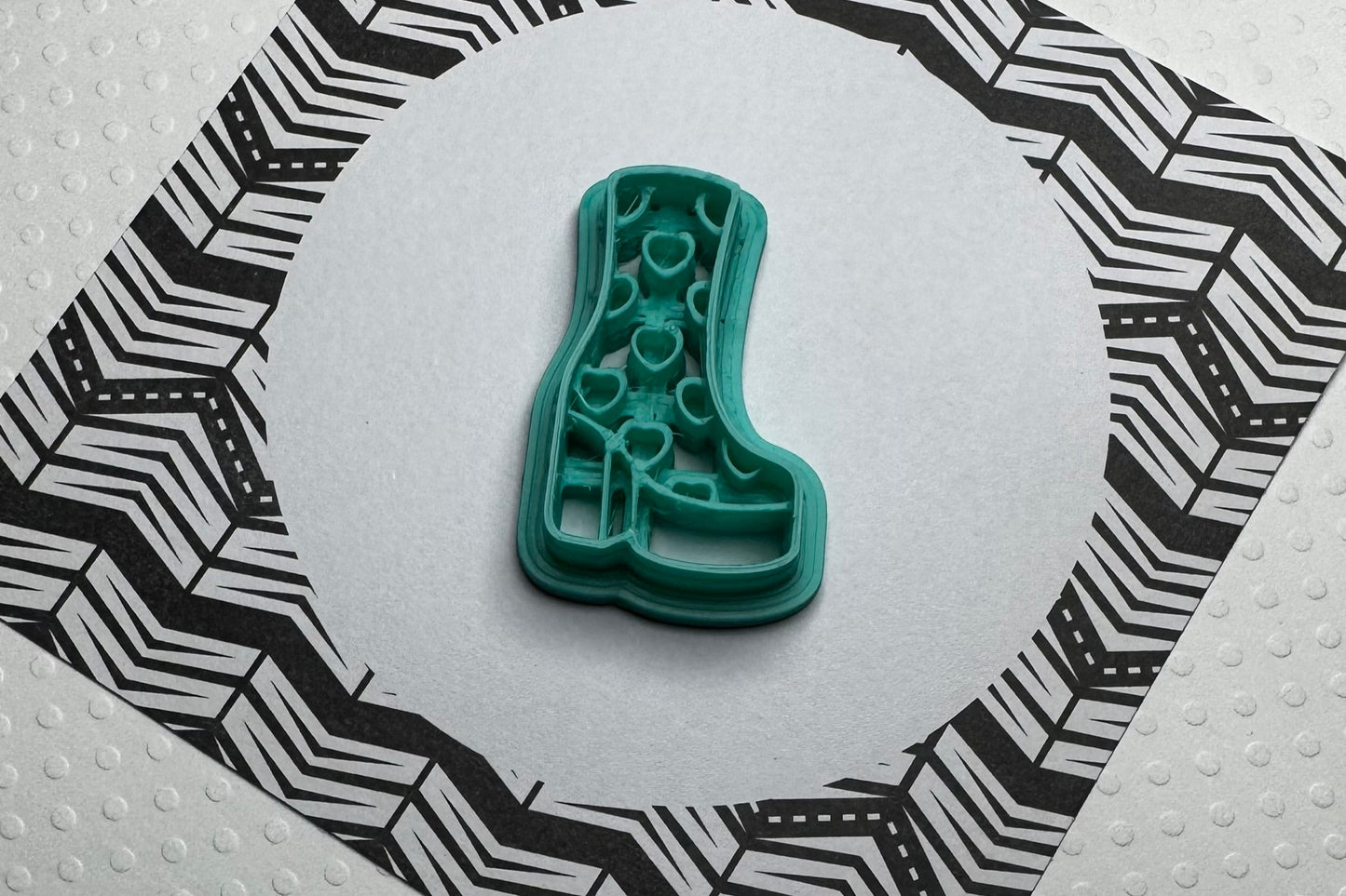 Cortador para Arcilla Polimérica BOTA CON CORAZONES -M094