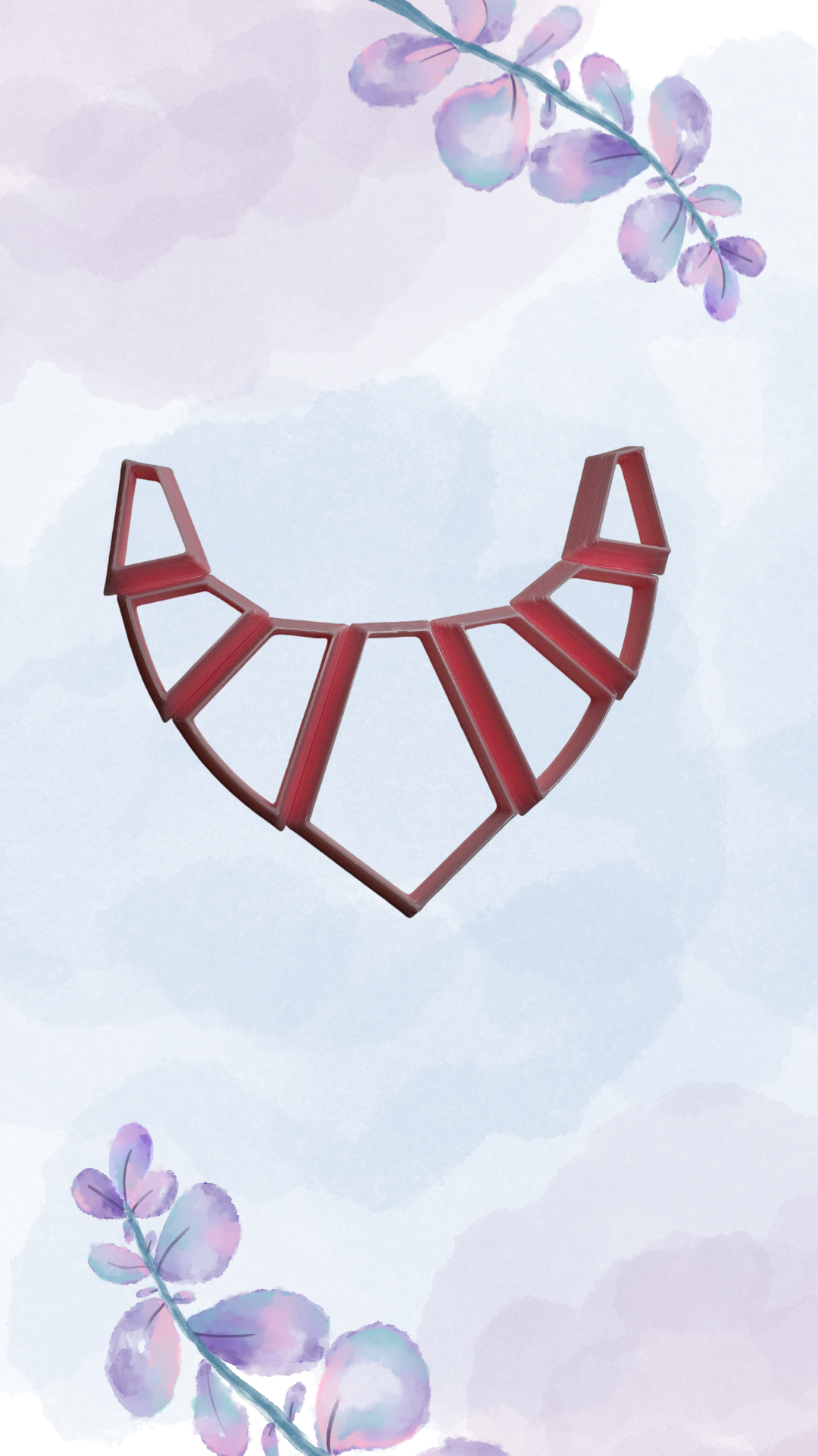 Cortador, molde para arcilla polimérica conjunto de piezas de COLLAR TRIANGULAR - M045