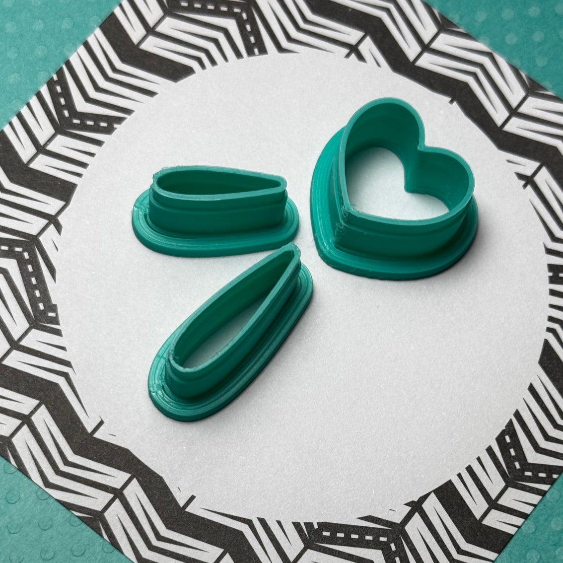 Cortador para Arcilla Polimérica CORAZON CON GOTAS - M113