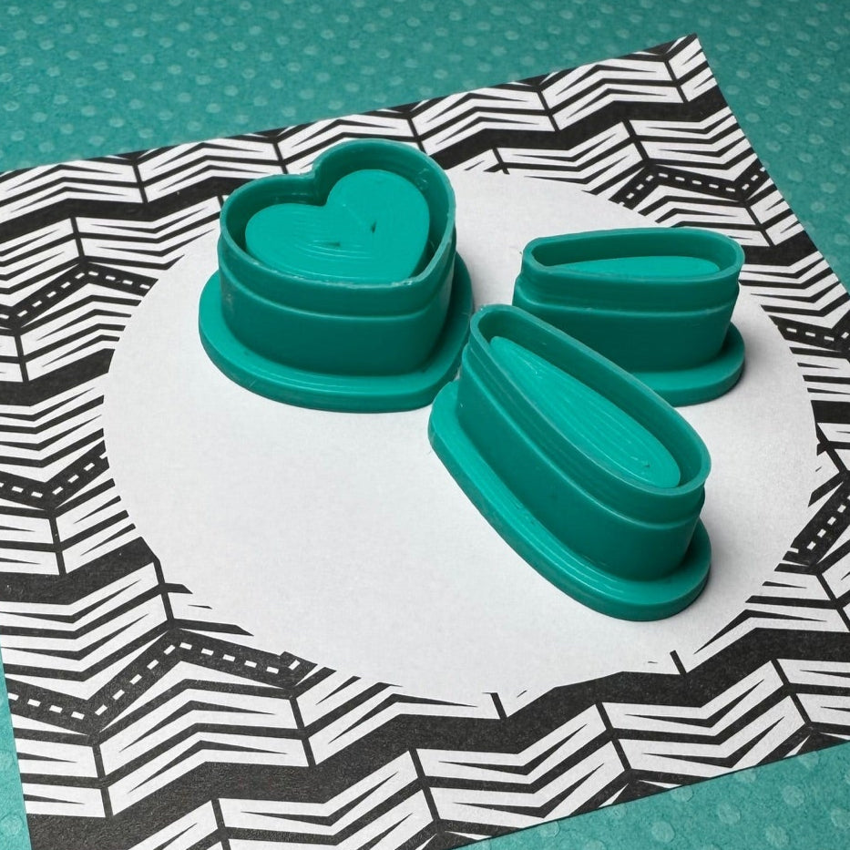 Cortador para Arcilla Polimérica CORAZON CON GOTAS - M113