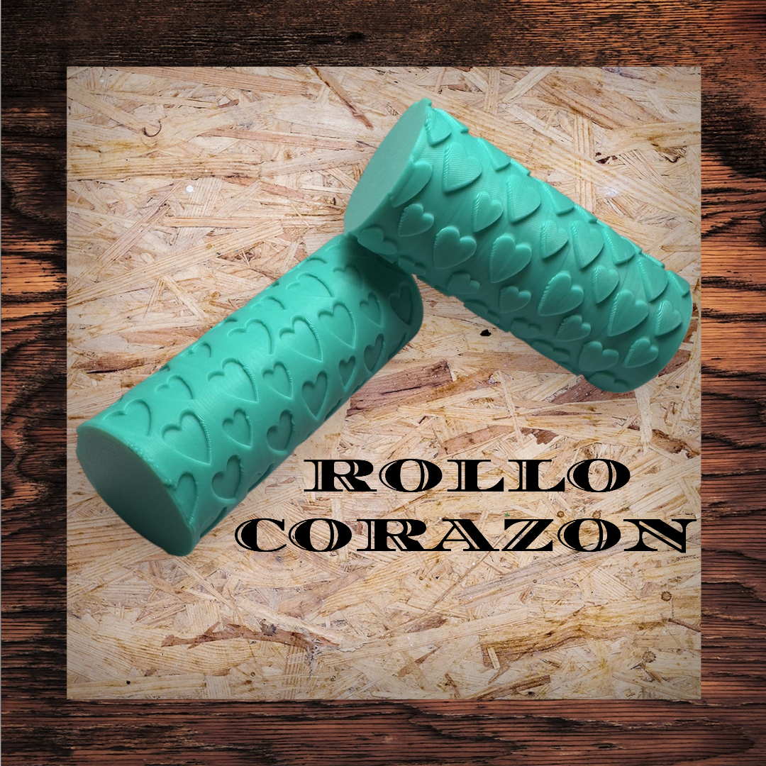 Rollo textura CORAZONES (positivo/negativo) - M108