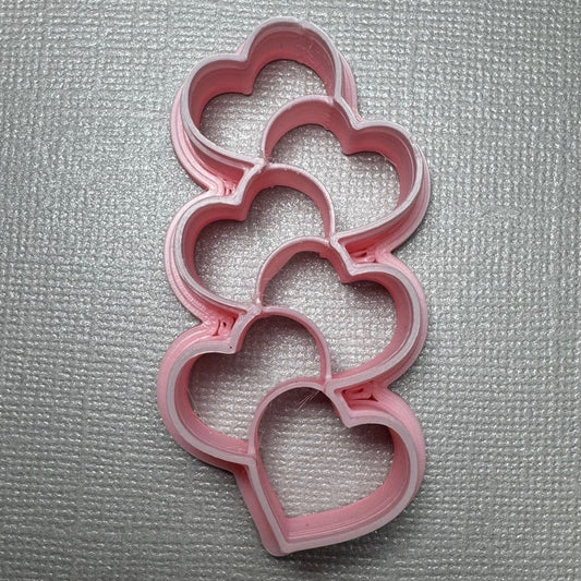 Cortador para Arcilla Polimérica PASADOR CORAZONES TRANSADOS -M116