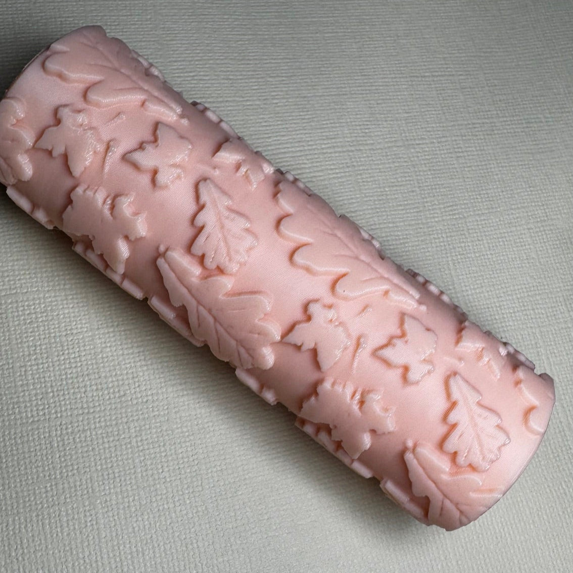 Rodillo de arcilla polimérica RODILLOS TEXTURA HOJA G  - M0139