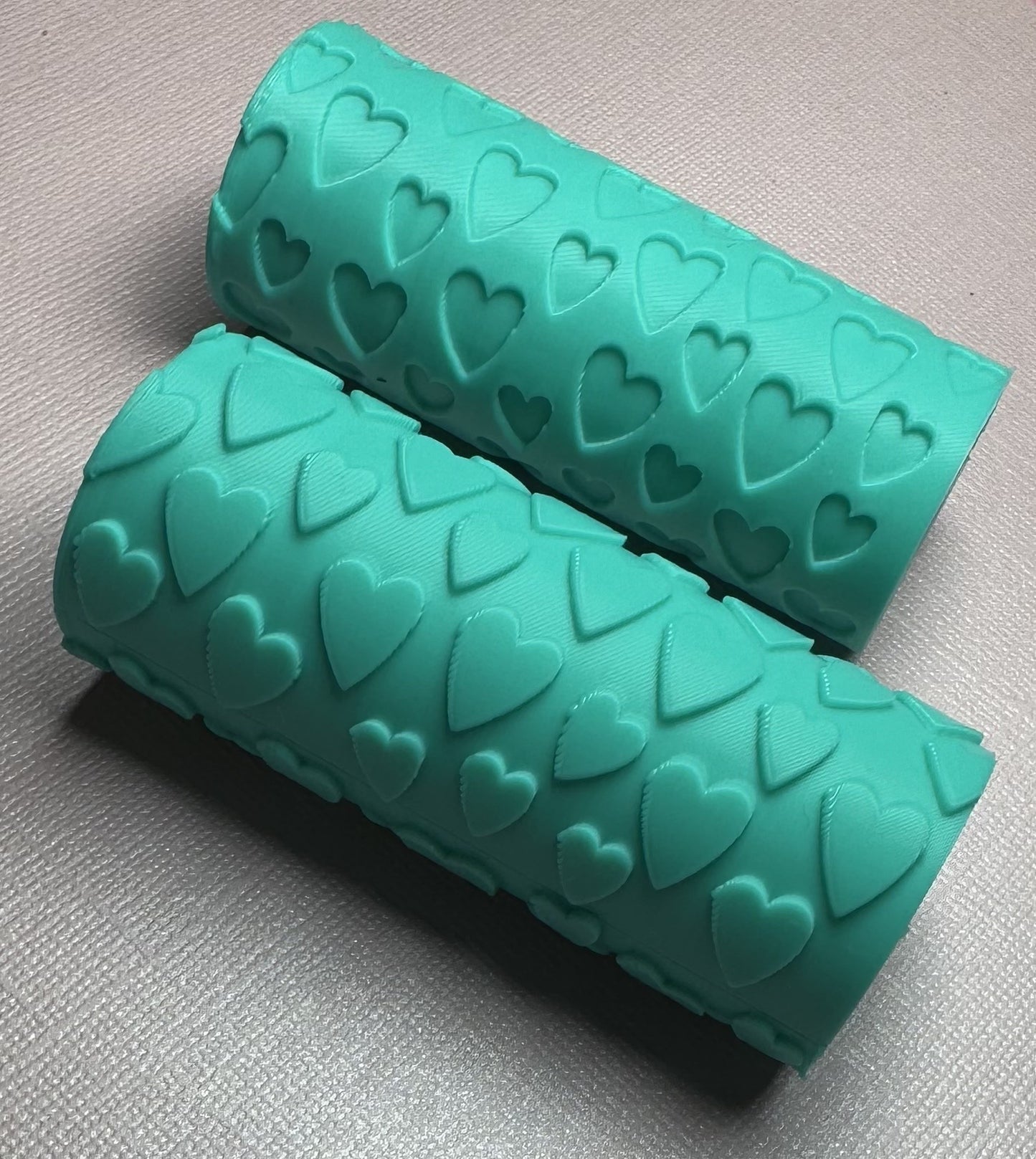 Rollo textura CORAZONES (positivo/negativo) - M108