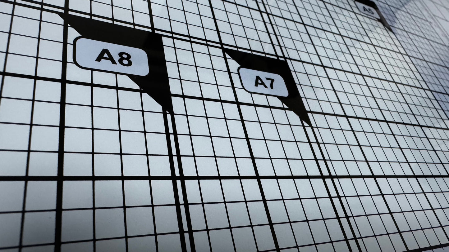 Tapete de medios mixtos de vidrio CRAFTS & CO. H003