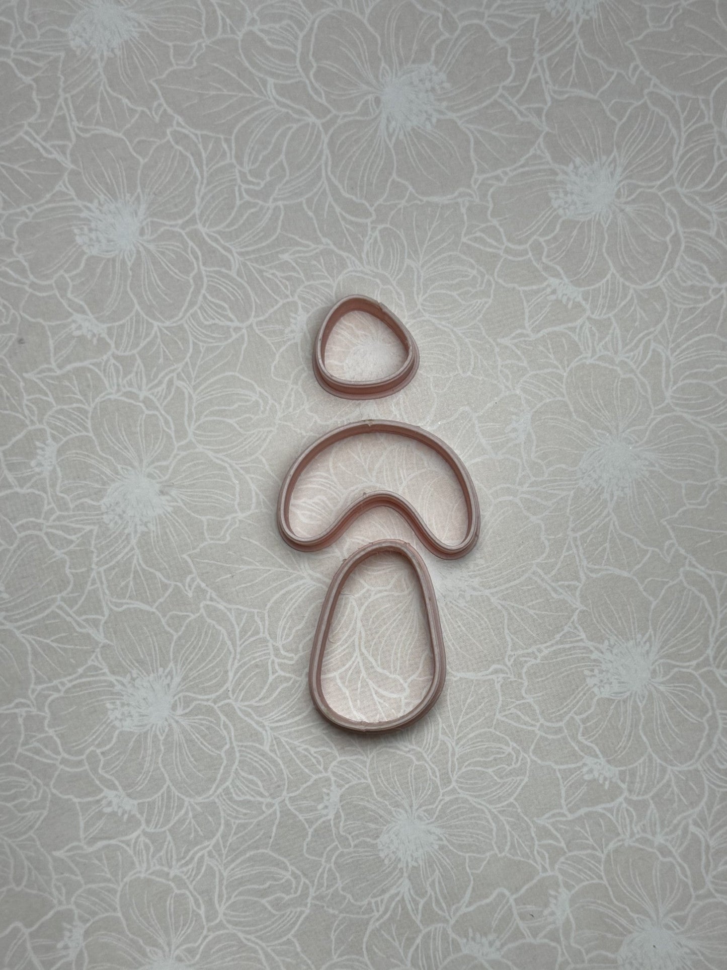 3 Cortadores para Arcilla Polimérica de Formas Orgánicas PIEDRA,PAPEL Y TIJERA - Ref.M073